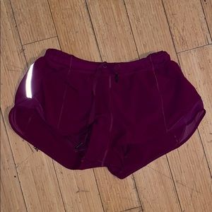 Lulu lemon hotty hot shorts